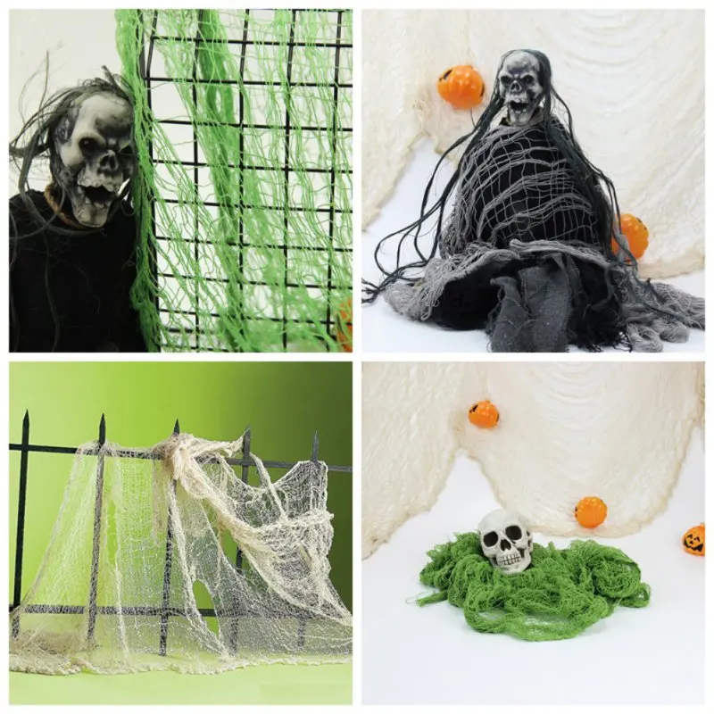 

Halloween Creepy Cloth Loose Weaved Hollween Party Spooky Haunted Decor Props Halloween Decorations 76*200cm