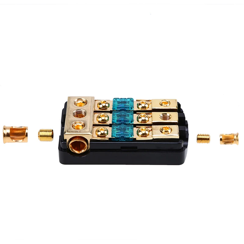 Posbay 30A/60A/80A/100A/150A автомобильный аудио 1 в 3 выхода распределительный блок держатель