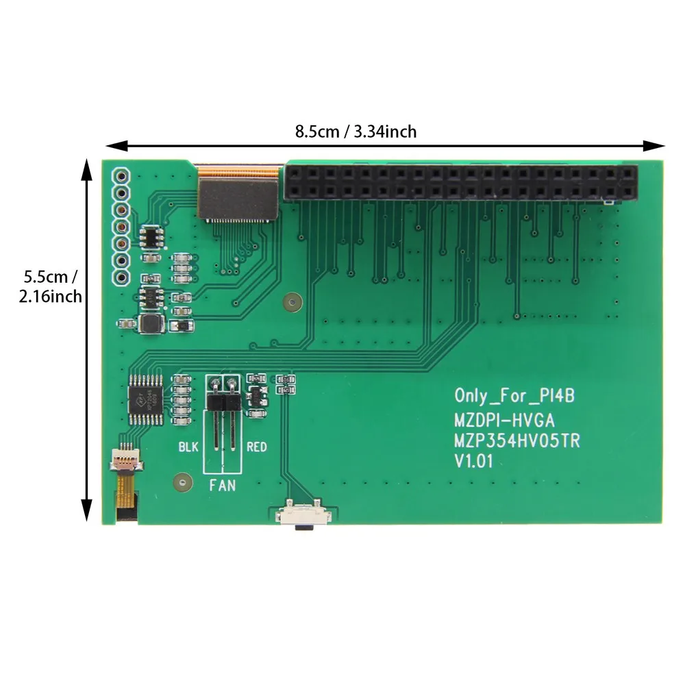 Raspberry Pi 4 Модель B 3 5 дюймов Самый быстрый 60 + fps TFT сенсорный экран 480x320