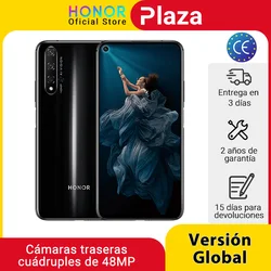 Глобальная версия Honor 20 смартфон 6 ГБ 128 Kirin 980 6,26 ''48MP четыре камеры сотовый телефон Google play superCharge NFC