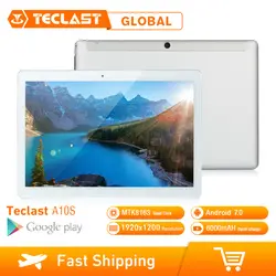 Teclast A10S MTK 8163 четырехъядерный 1,3 ГГц 2 Гб ОЗУ 32 Гб eMMC Android 7,0 10,1 дюймов 1920*1200 две камеры двойной WiFi gps планшетный ПК