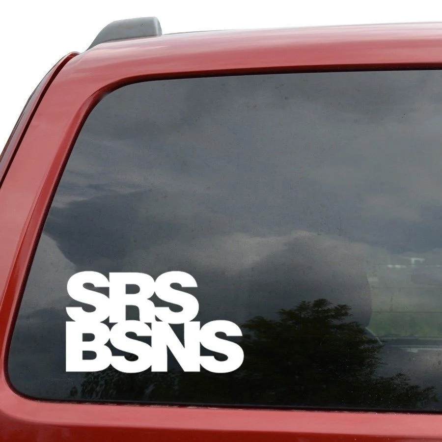 SRS BSNS винил JDM Наклейка на окно компьютера декор для грузовиков