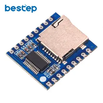

Serial port control voice module MCU IO control SD/TF card MP3 player board XY-V17B
