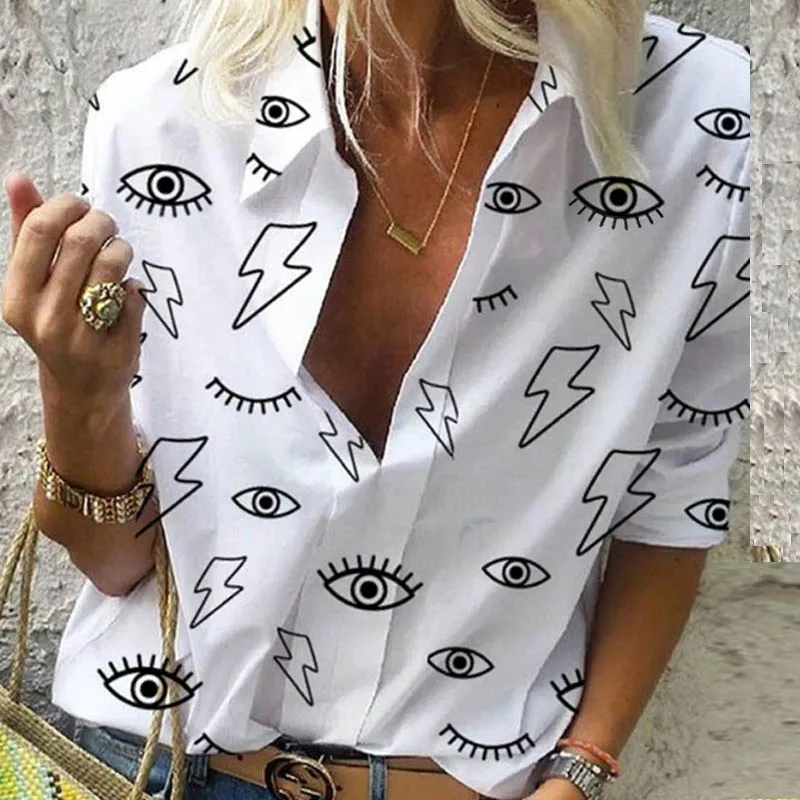2020 Spring Women Leisure Blouse Tops Women chain Print work office Blouse Shirt Lady Stylish Long Sleeve Blouses femmes 5XL 2020 Spring Women Leisure Blouse Tops Women chain Print work office Blouse Shirt Lady Stylish Long Sleeve Blouses femmes 5XL