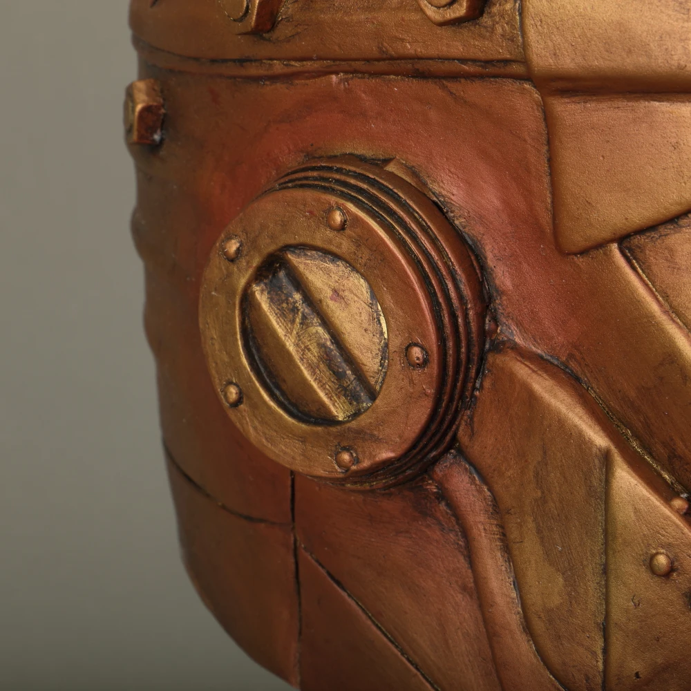 Anime Doom Patrol Mask Robotman LED Latex Helmet Halloween Superhero Mask Cosplay Prop (9)