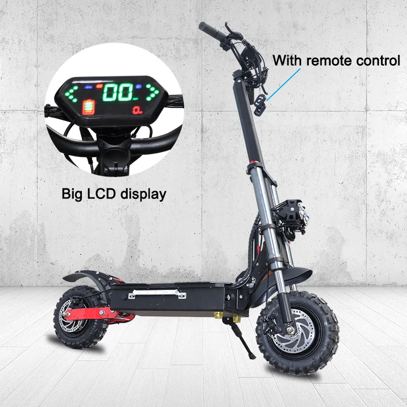 US $868.25 11 Inch 60V 3200W Electric Scooter 80kmh Fast E Scooter for Off Road Electric Kick Scooter Foldable Adult Patinete Electrico