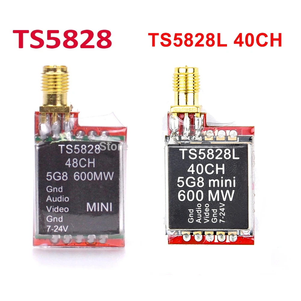 TS5828 48CH / TS5828L 40CH Micro 5.8G 600mW Mini Wireless A/V ...
