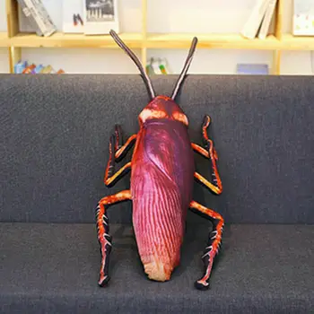 

Instagram Hottest Creative Simulation 3D Printed Cockroach Plush Toy Insect Pillow Cushion Toy For Children Birthday Gift