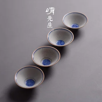 

To Fake Something Antique Coarse Tao Pinming Cup Teacup Manual Hand Ceramics Master Coarse Cup Tao Qing Hua Hats Small Cup Kung