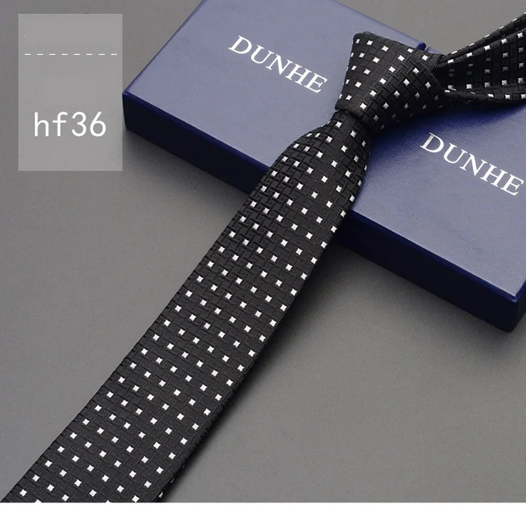 High Quality Fashion New Silk Formal Wedding Ties for Men Tie slim 6cm Necktie Designers Casual Neck Tie with Gift Box