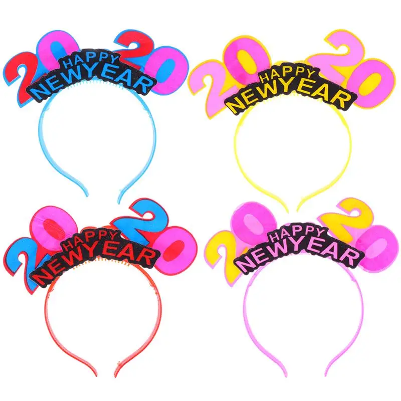 

4/6/12Pcs 2020 Luminous Headband Creative Beautiful Glowing Decor Headband For Girls New Year Party Supplies (Random Color)