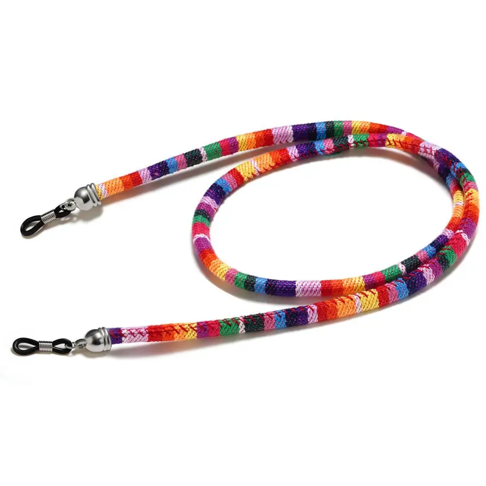 Practical Eyeglass Sunglasses Cotton Neck String Cord Retainer Strap Eyewear Lanyard Holder High-End Ethnic Rope Glasses Chain glasses chain glasses retainer