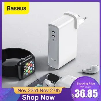 

Baseus GaN Power Bank Charger 10000mAh 45W USB C PD Fast Charging 2 in 1 Charger & Battery in One For iP11 Pro Laptop ForXiaomi