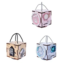 Cube en bois pour enfant, jeu éducatif Montessori, apprentissage des compétences de base de la vie, jeu sensoriel 