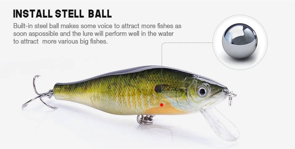 VTAVTA 10cm 16g Rechargeable Electric Fishing Lure Led Light Shake Floating Wobbler For Pike Fishing Artificial Hard Bait Minnow 018