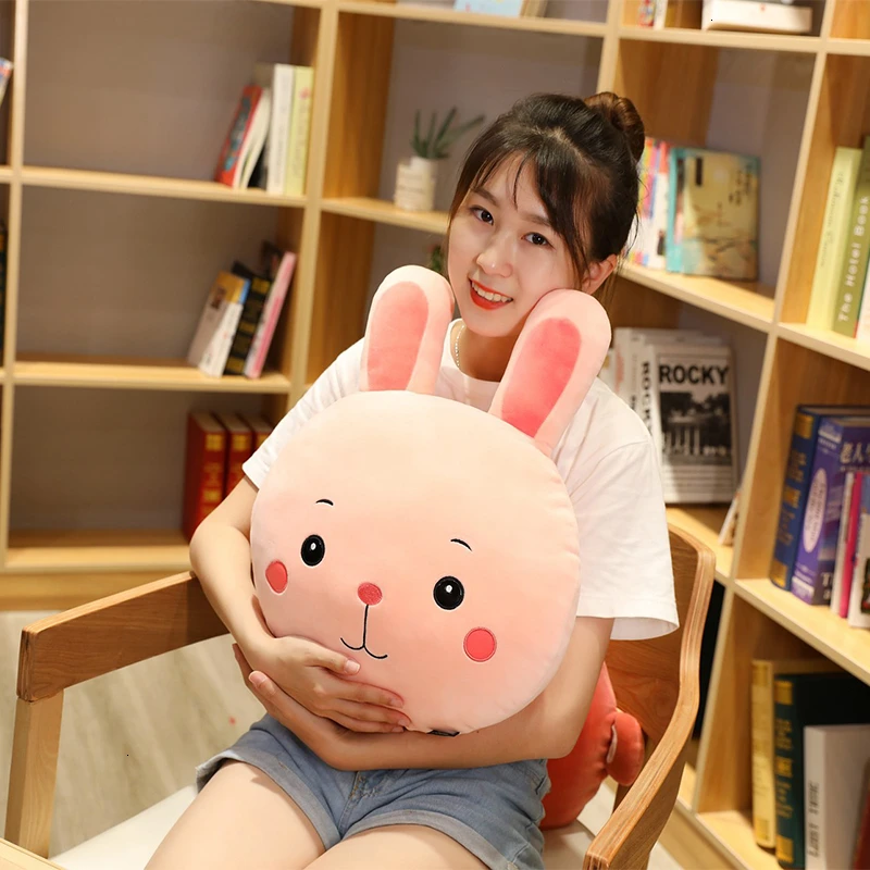 Cute 35cm rabbit lion frog monkey Plush Toy Stuffed Doll pillow Decorations Ornament Toys For Childre pillow