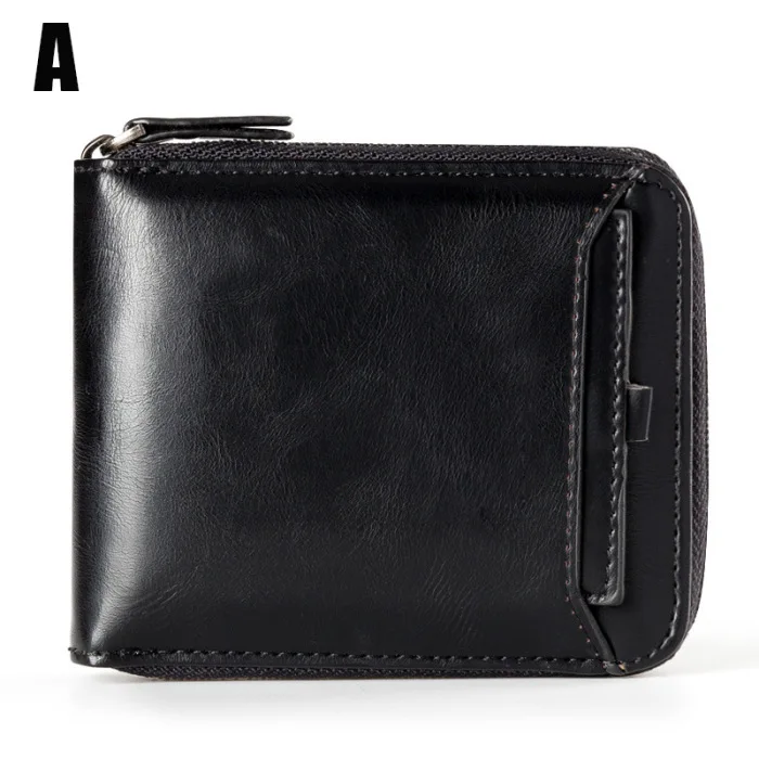 Новинка, мужской модный кошелек-держатель для карт, Cartera Hombre, мужские короткие кошельки из искусственной кожи на молнии, мужские подарки, кошелек для монет