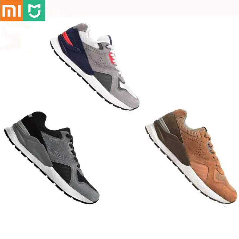 Sneaker Mijia-Shoes Xiaomi Retro Vintage Breathable Genuine-Leather Mesh Men Suede