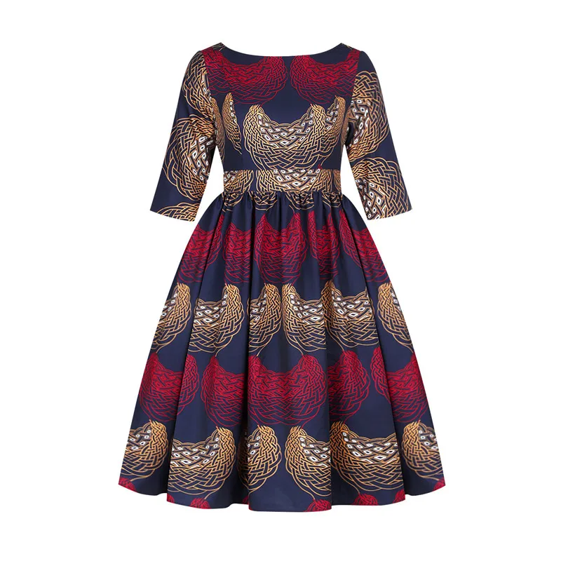African Dashiki Print Ankara Dress Women Party African Dresses For Women Vintage Elegant Dress African Clothes American Clothing 2 African Dashiki Print Ankara Dress Women Party African Dresses For Women Vintage Elegant Dress African Clothes American Clothing