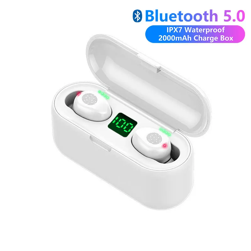 Беспроводные наушники Bluetooth TWS HIFI гарнитура F9 деловые наушники-вкладыши
