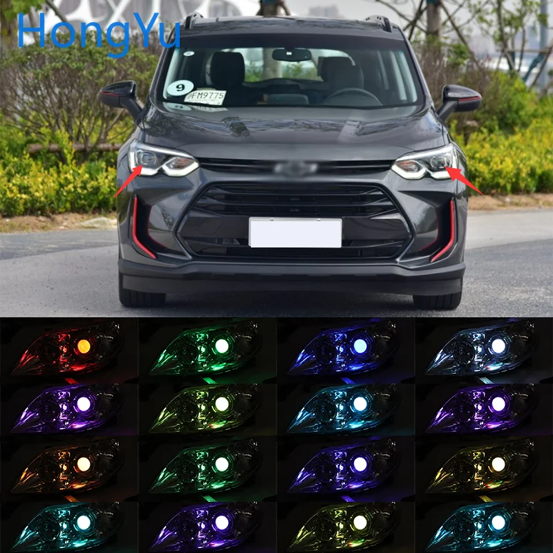 

Wireless Control RGB LED Demon Eyes light Kit For Chevrolet orlando 2018 2019 2020 Projector Lights Lens