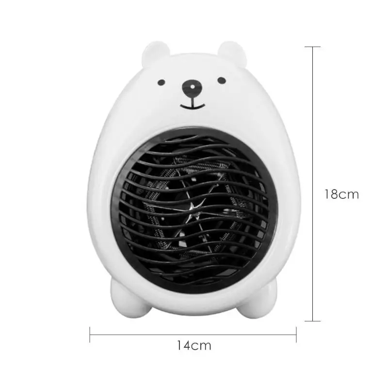 Mini Household Heater Cute Cartoon Electric Hot Air Blower Warmer Warming Stove Winter Indoor Heating Heater Warmer