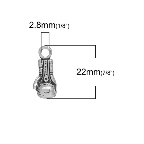 DoreenBeads подвески из цинкового металлического сплава с цветком серебристого цвета