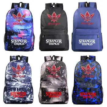 

A2006 Fashion weird stranger Things Boy Girl Book School bag Women Bagpack Teenagers Schoolbags Men Student Backpack