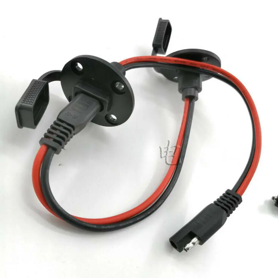 4 шт. 12AWG автомобильный медный Солнечный SAE Собранный провод питания с разъемом с одной стороны разъем боковины порт подключить провод водонепроницаемый
