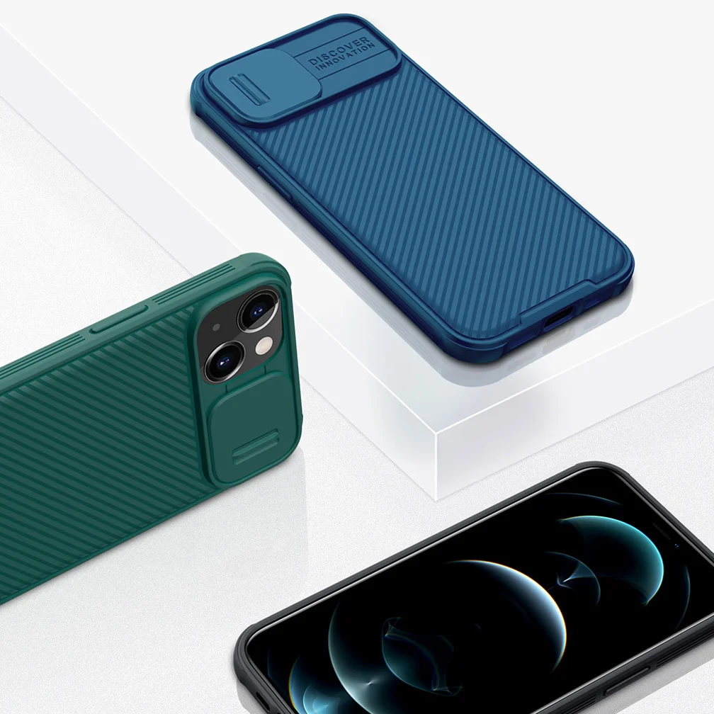 For iPhone 13 13 Pro Max Case Nillkin CamShield Pro Anti-fall Slide Lens Protection Cases For iPhone 13 mini Camera Back Cover