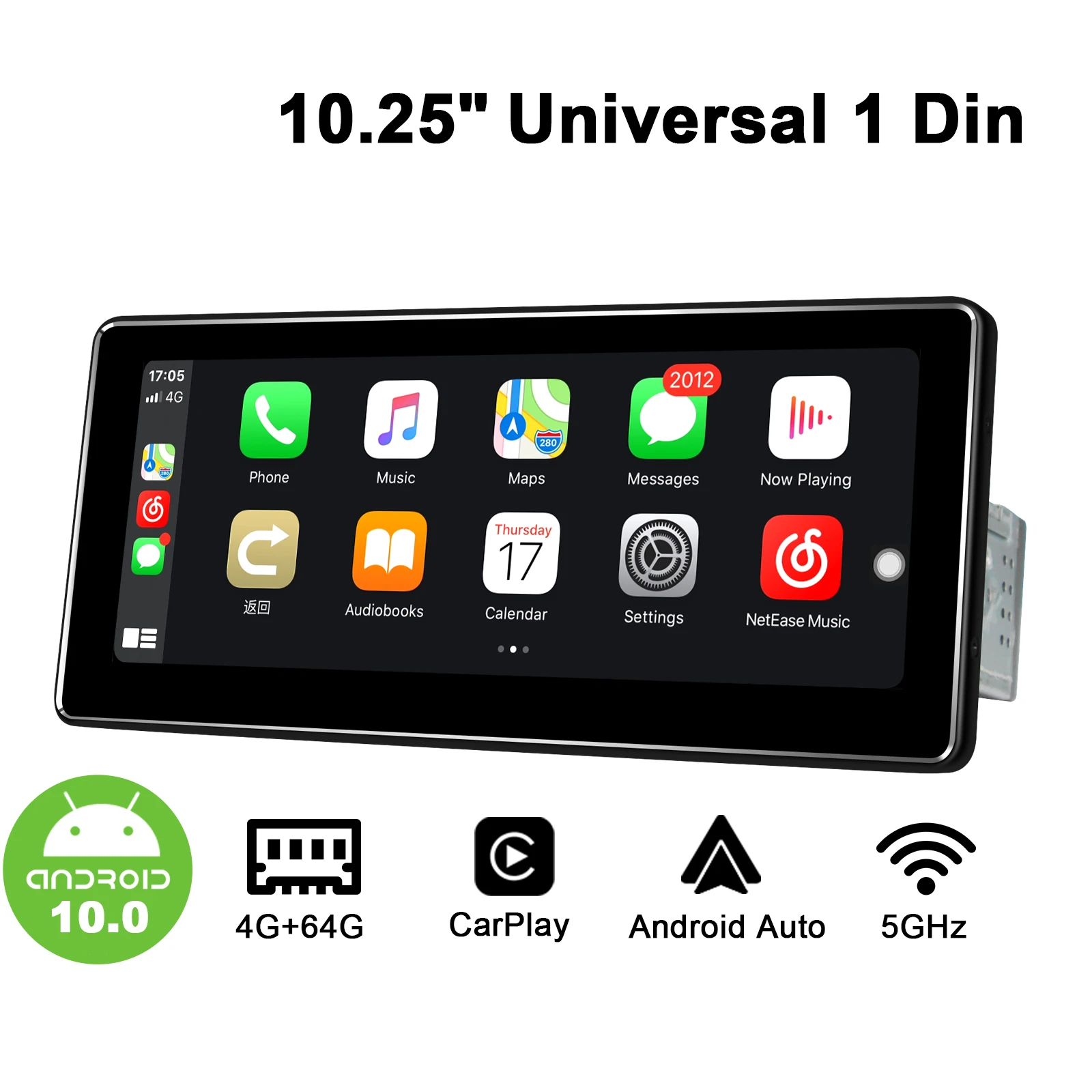 Joying 10 25inch Single Din Universal Android Car Radio Android10 Gps Navi Carplay Android Auto Dsp Spdif Optical Output 5g Wifi Car Multimedia Player Aliexpress