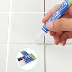 1pcs Ceramic Toilet Damp Proof Gap Paint Home Decor Tile Repair Wall Pen White Grout Marker Odorless Non Toxic for Tiles Floor