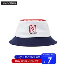 Metersbonwe женская панама для женщин крутая Весна Лето Новая повседневная поп-шляпа с буквенным принтом