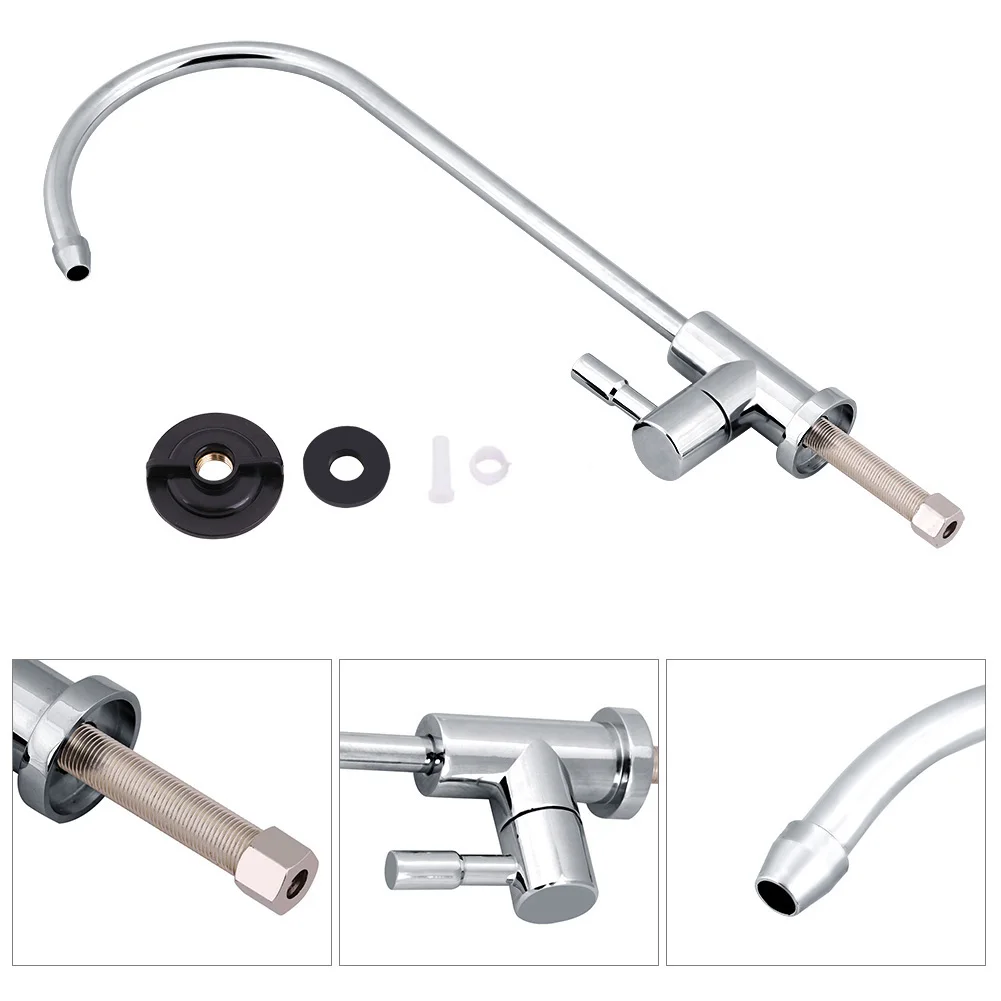 

1/4 Inch Faucet Tap Stainless Steel Kitchen Sink Faucet Taps Chrome Reverse Osmosis RO Drinking Water Filter Dropshipping