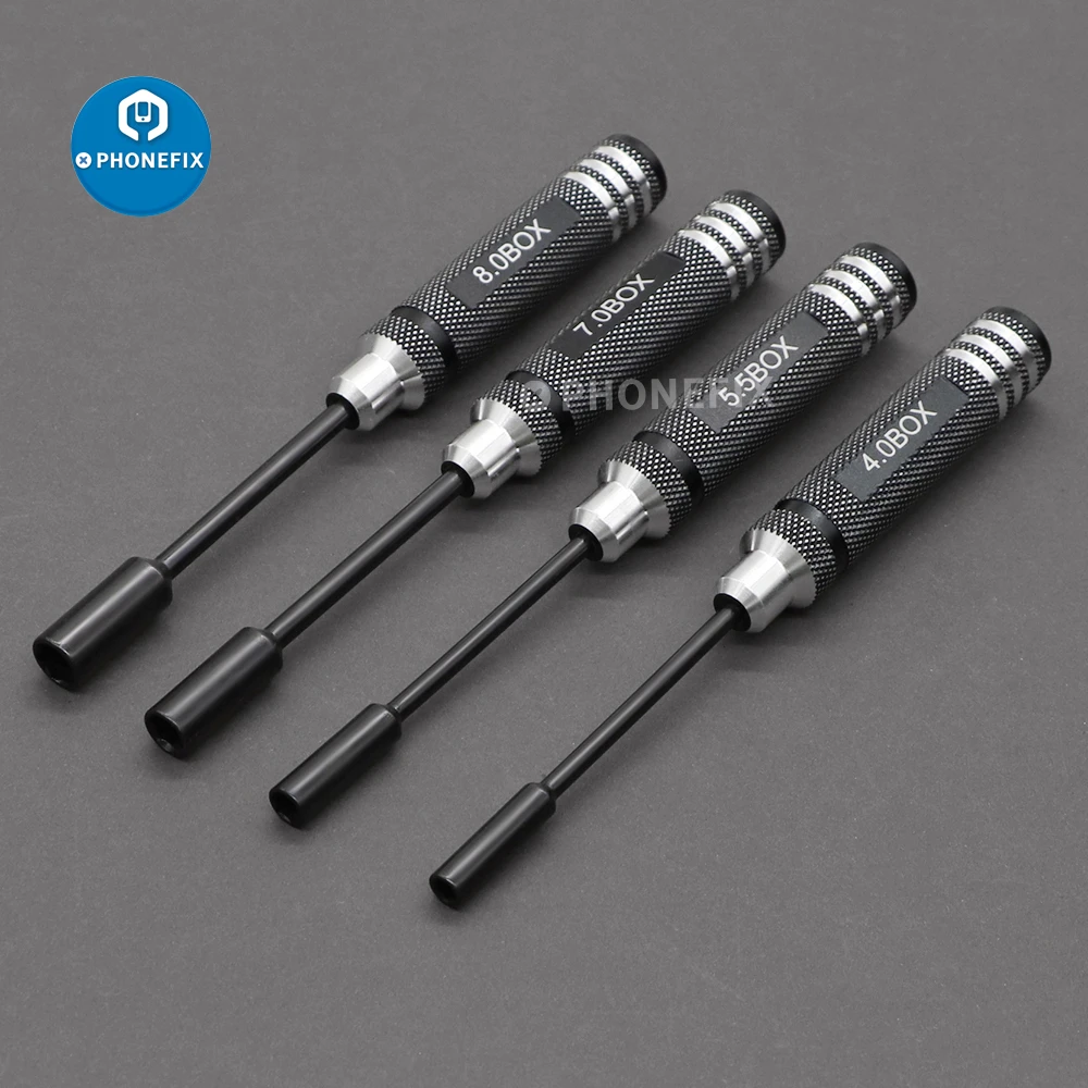 4 pçs hex porca drivers parafuso driver ferramentas kit conjunto para