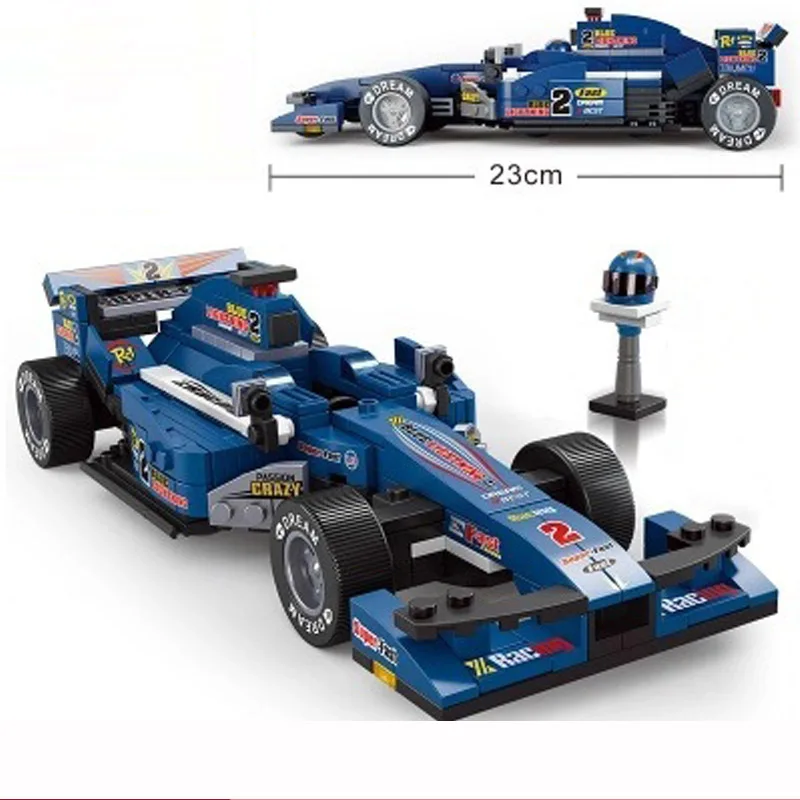 

SLUBAN 1:24 Blue F1 Racing Car 287Pcs Technic Set Sale Vehicle Educational Building Blocks Legoingly Toys for Children