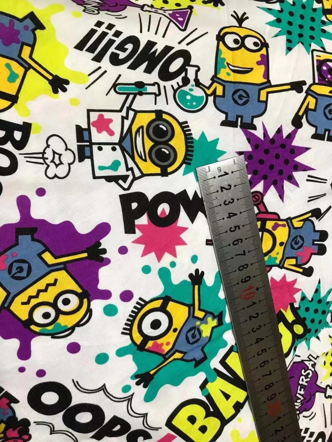 1 ярд забавные Миньоны хлопок вязать DIY ткань ширина 160 см Шитье