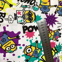 1 ярд забавные Миньоны хлопок вязать DIY ткань ширина 160 см Шитье