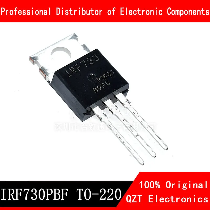 10pcs/lot IRF730 TO-220 IRF730PBF TO220 MOSFET N-Chan 400V 5.5 Amp TO-220 new original In Stock 10pcs lot irfp360 irfp360lc irfp360pbf to 247 25a 400v power mosfet transistor new original in stock