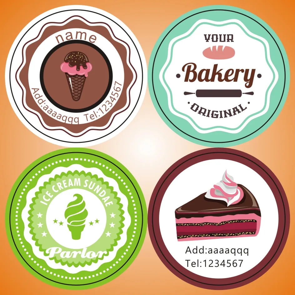 stickers label printing journal cute aesthetic adhesive round christmas add name stationery sticker labels printing