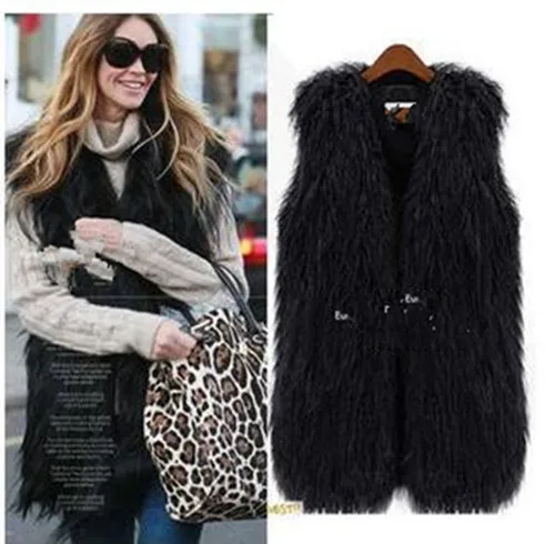 2020 Herfst Winter Vrouwen Lange Stijl Faux Fur Fur Vest Jas Bovenkleding Jacket Coat Lady Mouwloos Vest YR184 2020 Herfst Winter Vrouwen Lange Stijl Faux Fur Fur Vest Jas Bovenkleding Jacket Coat Lady Mouwloos Vest YR184