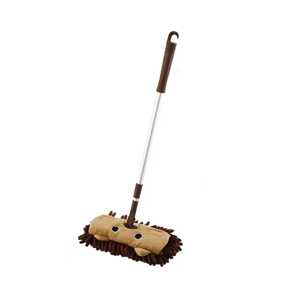 Brown mop Kuulee Детские растягивающиеся инструменты для чистки пола Швабра Метла Совок игровой дом игрушки подарок - Цвет: Brown mop