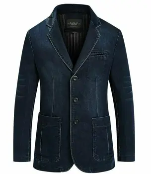 

Spring Men Outwear Slim In Denim Jacket Casual Blazer Top Jacket Hot