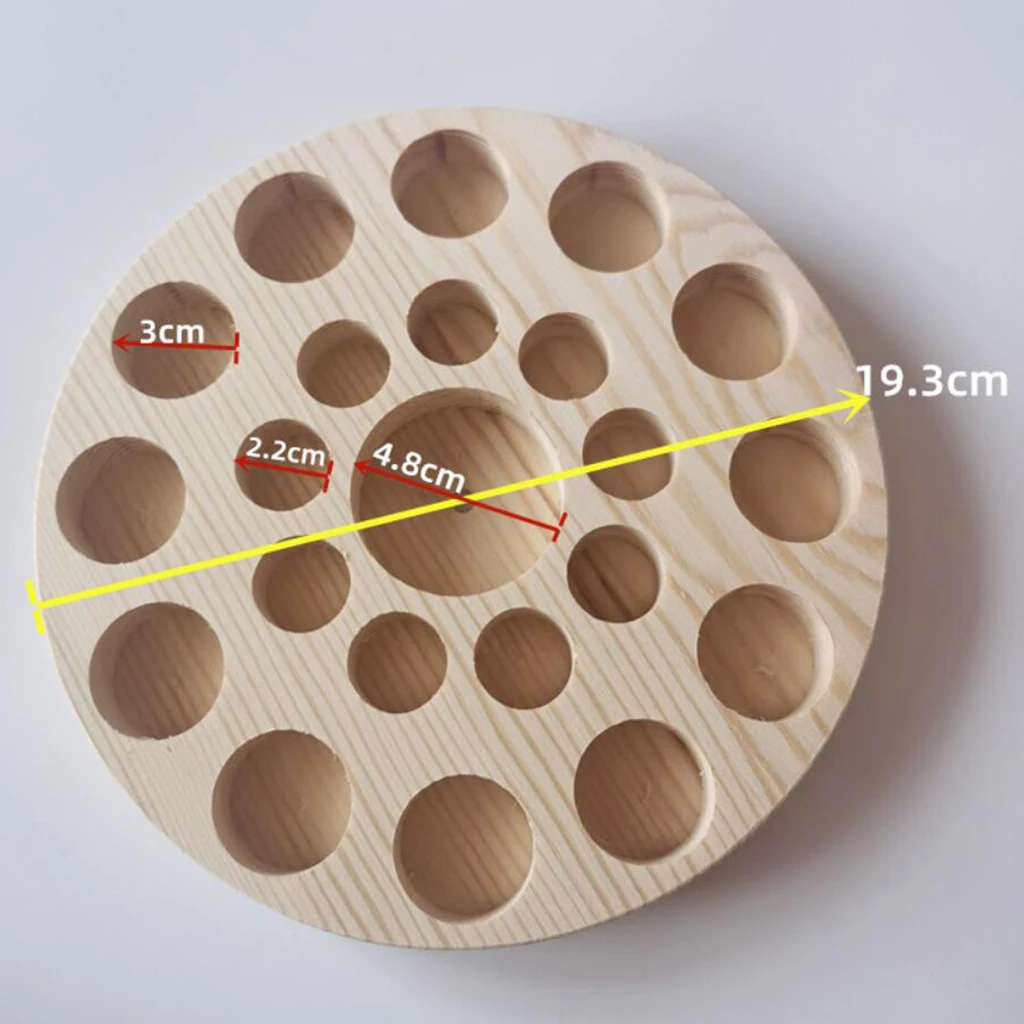 Wood Essential Oil Display Stand Rack Organizer for Display & Storage Perfume Aromatherapy Oils Displaying Rack Shelf