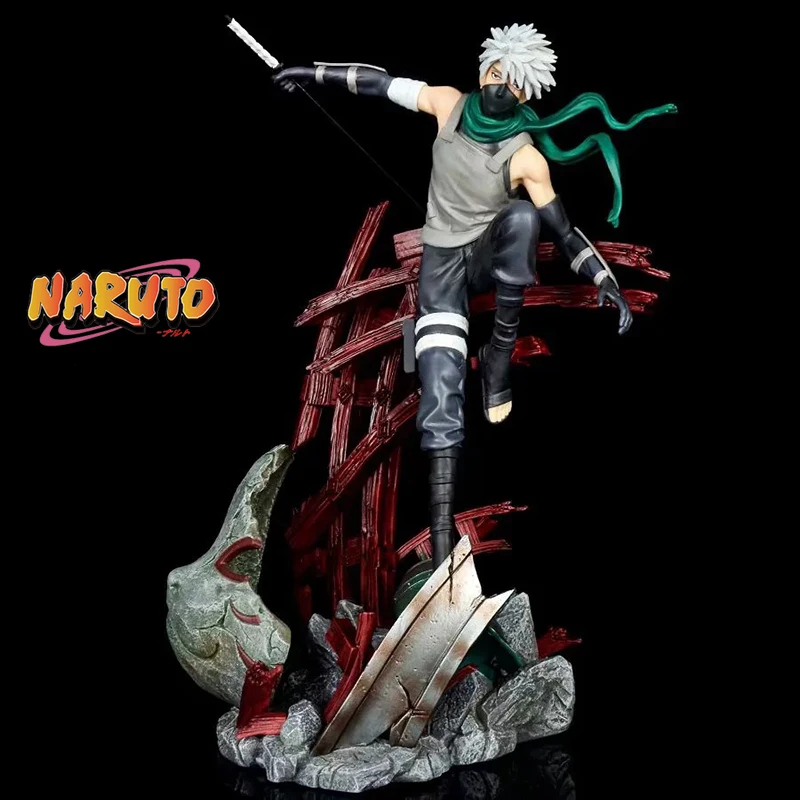 

Naruto Anime Hatake Kakashi Gk Action Figure Dark Department Teacher Room Scene Statue Collect Ornaments Model Birthday Gift Toy