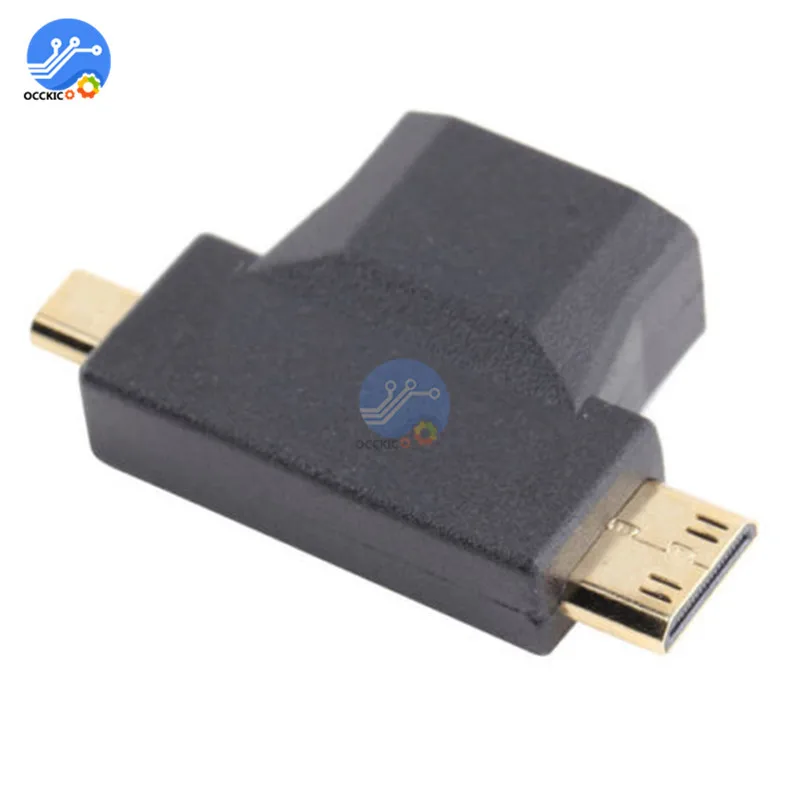 3 в 1 переходник с HDMI мама на Mini папа/микро папа|Кабели HDMI| |