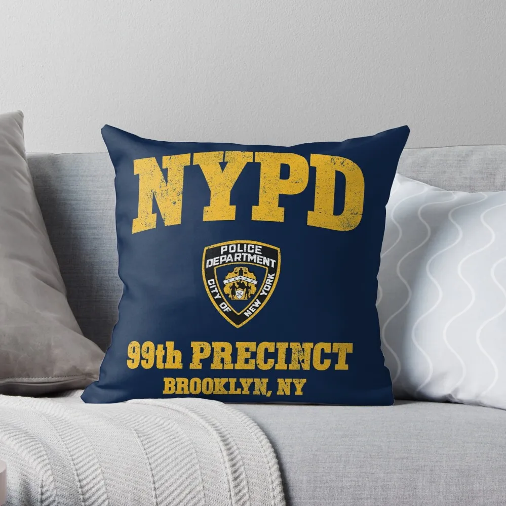

99th Precinct - Brooklyn NY Throw Pillow Cushion Cover Polyester Throw Pillows Case On Sofa Home Car Seat Decor