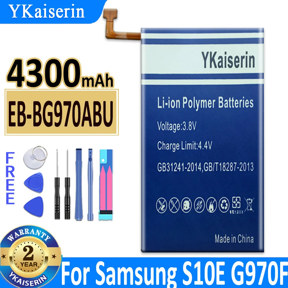 

4300mAh YKaiserin Battery EB-BG970ABU For Samsung Galaxy S10e S10 E SM-G970F/DS SM-G970F SM-G970U SM-G970W G9700 Akku Bateria