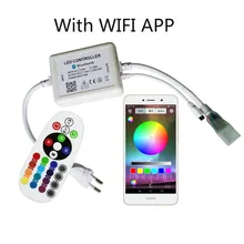 220V RGB Wifi контроллер led полосы Управление для телефона с дистанционным управлением по Bluetooth APP Управление для RGB 5050 Светодиодные ленты, Wi-Fi, Управление