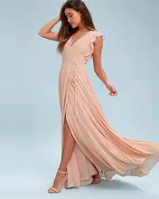 Blush Sequin Bridesmaid Dress 2022 Multi Style Wedding Party Long Chiffon Robe For Wedding Vestido De Gala коктейльные платья
